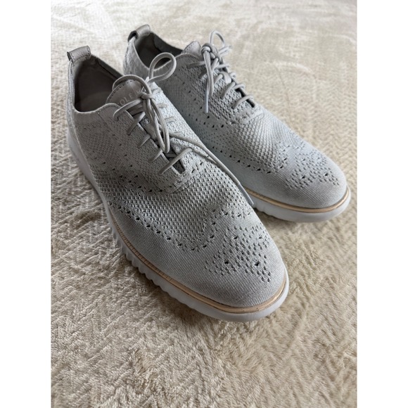 Cole Haan Zerogrand Stitchlite Wingtip Oxford Light Grey Mens Shoes C35878 10M main image 10